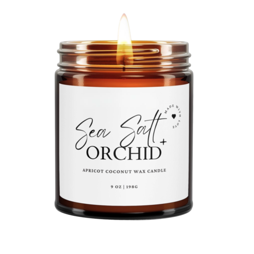 Sea Salt + Orchid Candle - 9 oz