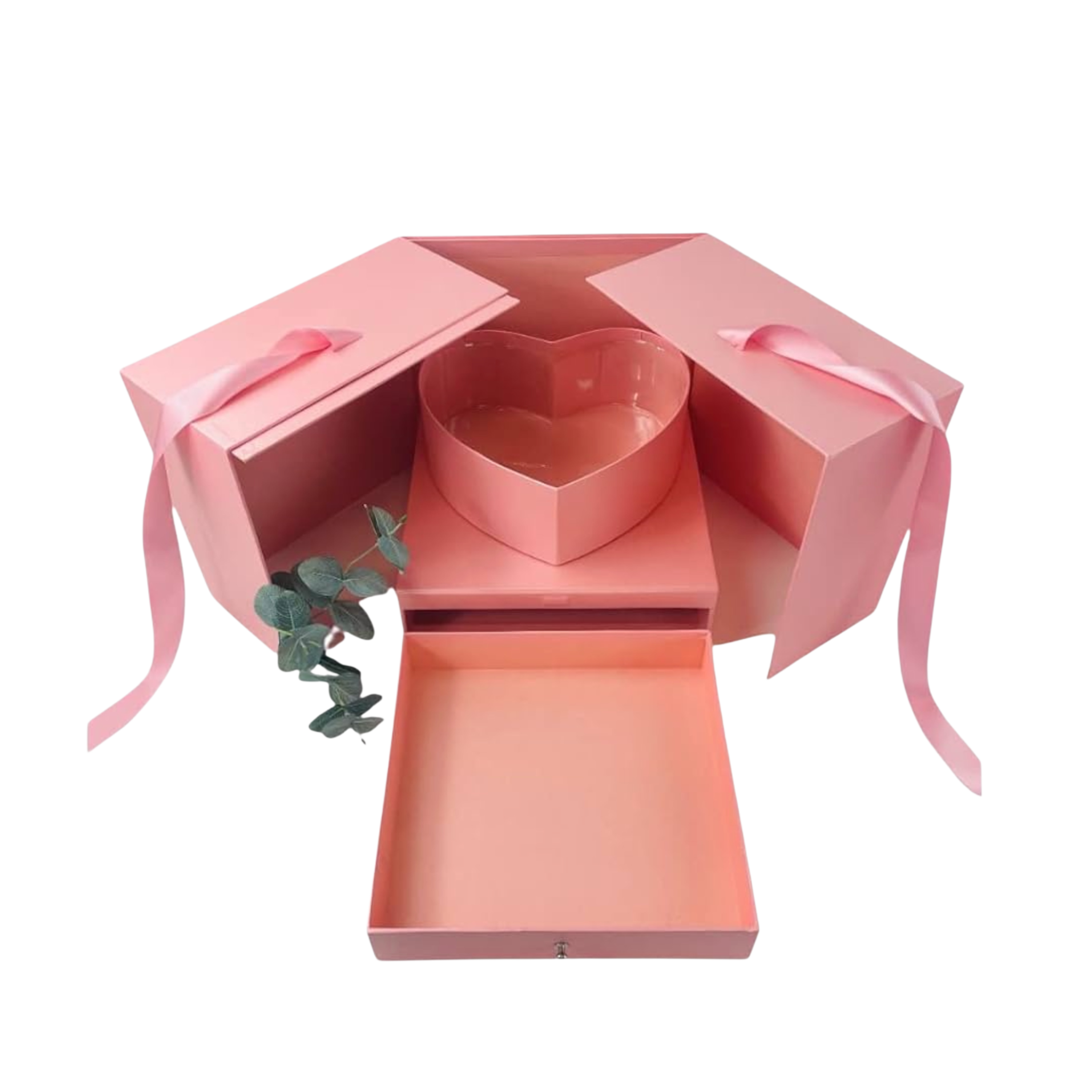Surprise Heart & Drawer Box - Pink